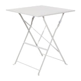 Bolero Grey Square Pavement Style Steel Table JD Catering Equipment Solutions Ltd