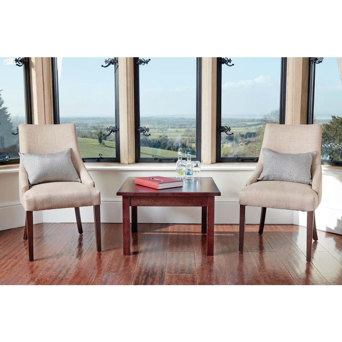 Bolero Neutral Finesse Dining Chairs (Pack of 2) JD Catering Equipment Solutions Ltd