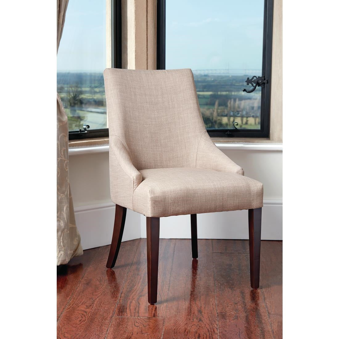 Bolero Neutral Finesse Dining Chairs (Pack of 2) JD Catering Equipment Solutions Ltd