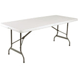 Bolero PE Centre Folding Table 6ft with Six Folding Chairs JD Catering Equipment Solutions Ltd