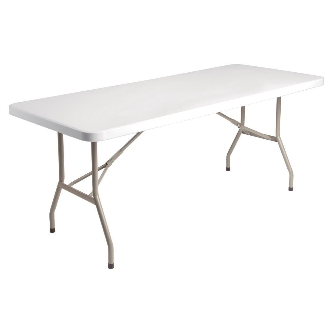 Bolero PE Rectangular Folding Table White 6ft (Single) JD Catering Equipment Solutions Ltd