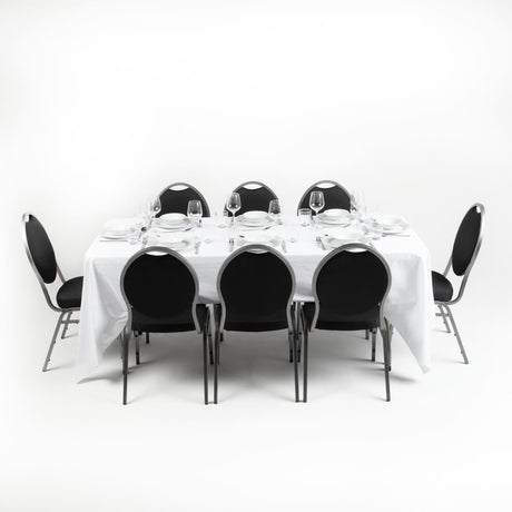 Bolero PE Rectangular Folding Table White 6ft (Single) JD Catering Equipment Solutions Ltd