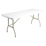 Bolero PE Rectangular Folding Table White 6ft (Single) JD Catering Equipment Solutions Ltd