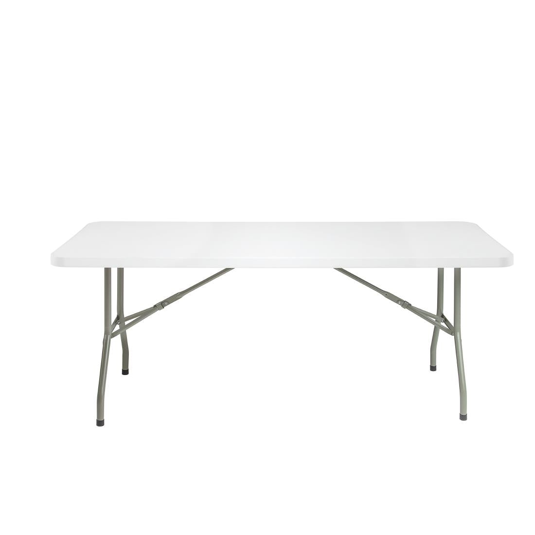 Bolero PE Rectangular Folding Table White 6ft (Single) JD Catering Equipment Solutions Ltd