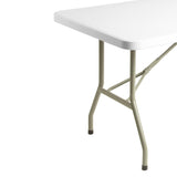 Bolero PE Rectangular Folding Table White 6ft (Single) JD Catering Equipment Solutions Ltd