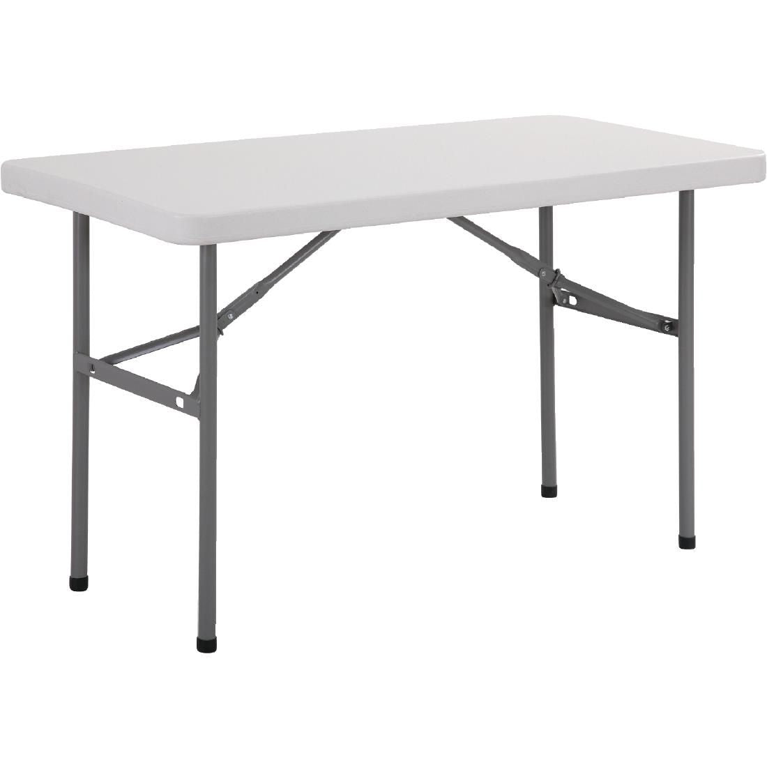 Bolero PE Rectangular Folding Table White (Single) JD Catering Equipment Solutions Ltd