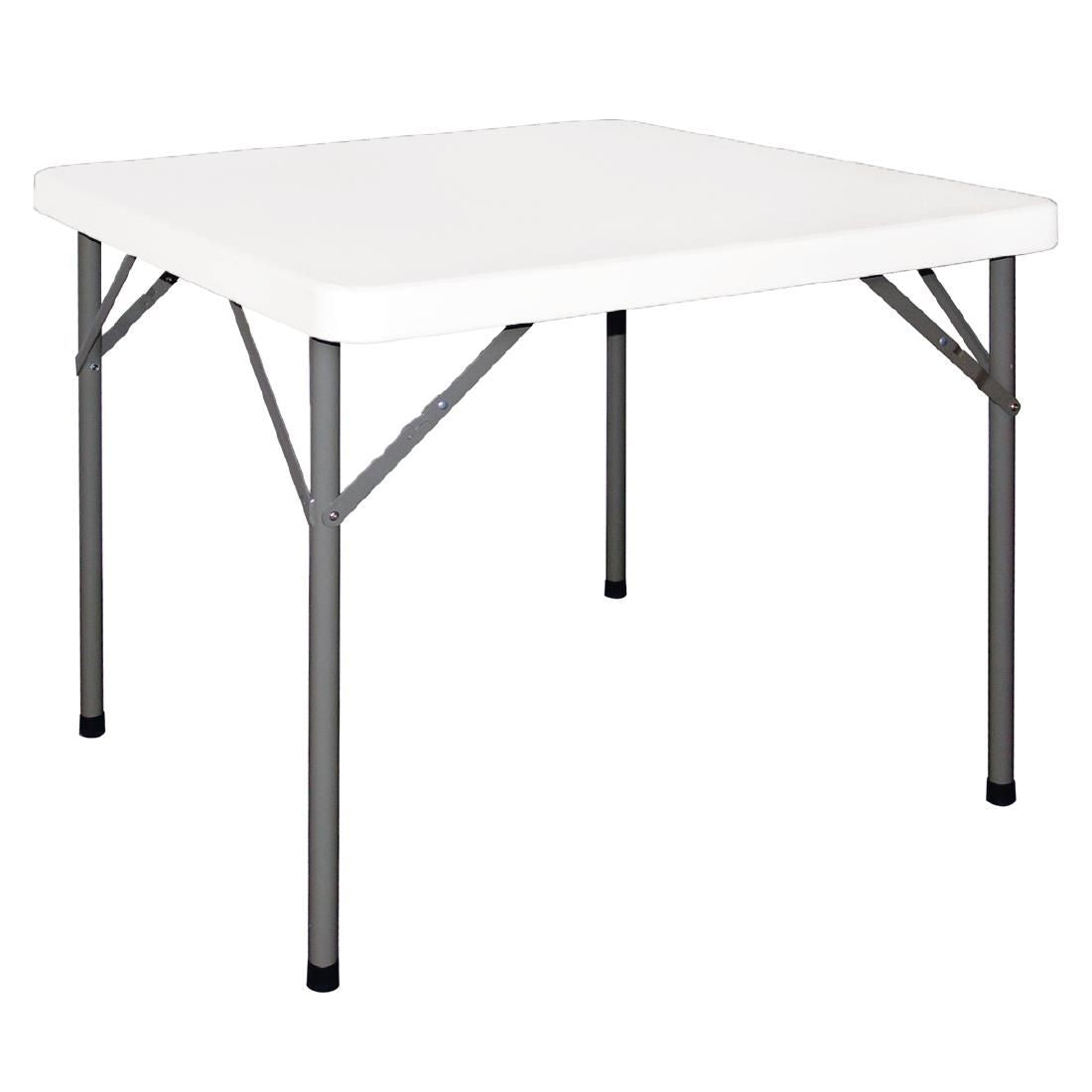 Bolero PE Square Folding Table 3ft White (Single) JD Catering Equipment Solutions Ltd