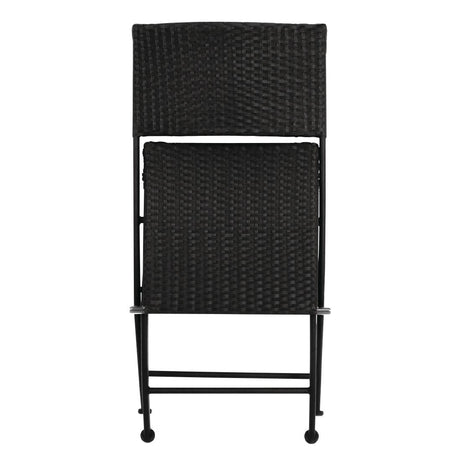 Bolero PE Wicker Folding Chair Set (Pack of 2) JD Catering Equipment Solutions Ltd