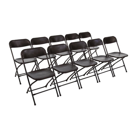 Bolero PP Folding Chairs (Pack of 10) JD Catering Equipment Solutions Ltd