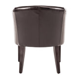 Bolero PU Leather Tub Armchair Dark Brown (Single) JD Catering Equipment Solutions Ltd