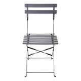 Bolero Pavement Style Steel Chairs (Pack of 2) JD Catering Equipment Solutions Ltd