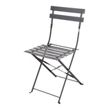 Bolero Pavement Style Steel Chairs (Pack of 2) JD Catering Equipment Solutions Ltd