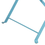 Bolero Pavement Style Steel Chairs Seaside Blue (Pack of 2) JD Catering Equipment Solutions Ltd