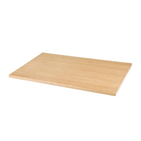 Bolero Pre-drilled Rectangular Table Top Natural Ash Veneer 1100 x 700mm JD Catering Equipment Solutions Ltd