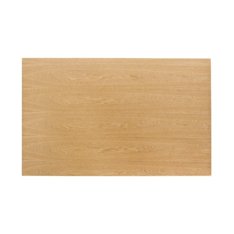 Bolero Pre-drilled Rectangular Table Top Natural Ash Veneer 1100 x 700mm JD Catering Equipment Solutions Ltd