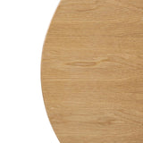 Bolero Pre-drilled Round Table Top Natural Ash Veneer 600mm JD Catering Equipment Solutions Ltd