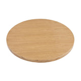 Bolero Pre-drilled Round Table Top Natural Ash Veneer 600mm JD Catering Equipment Solutions Ltd