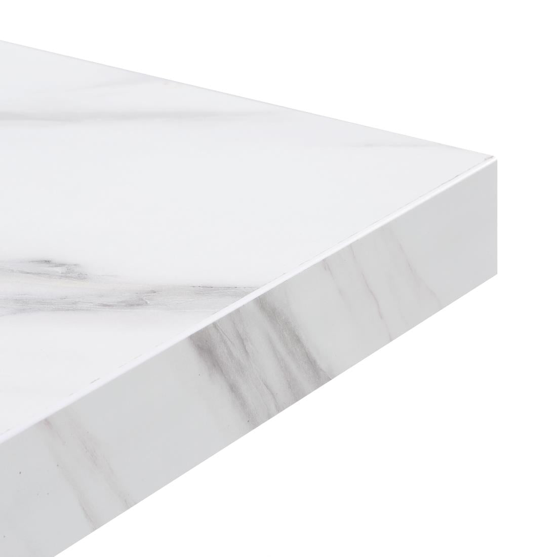 Bolero Pre-drilled Square Table Top 700mm Marble Effect JD Catering Equipment Solutions Ltd