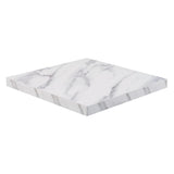 Bolero Pre-drilled Square Table Top 700mm Marble Effect JD Catering Equipment Solutions Ltd