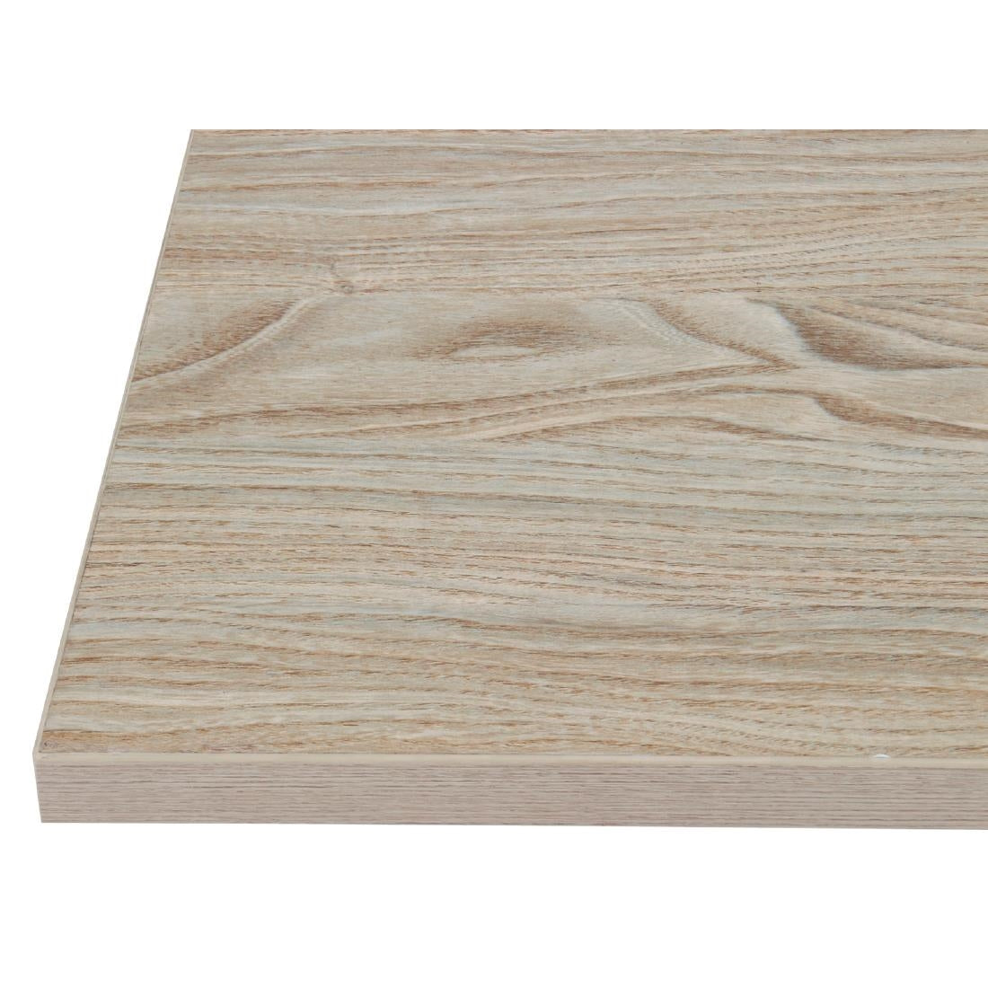 Bolero Pre-drilled Square Table Top Antique Natural 600mm JD Catering Equipment Solutions Ltd