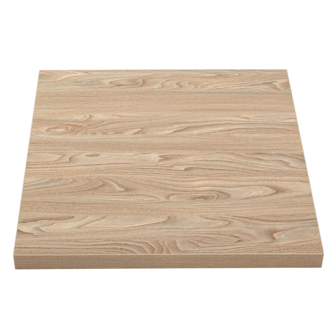 Bolero Pre-drilled Square Table Top Antique Natural 700mm JD Catering Equipment Solutions Ltd