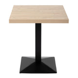 Bolero Pre-drilled Square Table Top Antique Natural 700mm JD Catering Equipment Solutions Ltd