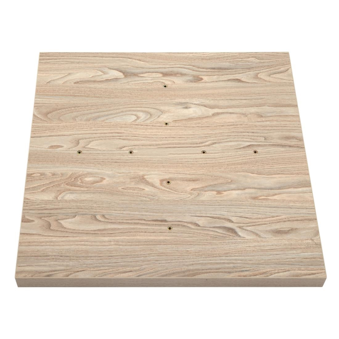 Bolero Pre-drilled Square Table Top Antique Natural 700mm JD Catering Equipment Solutions Ltd