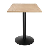 Bolero Pre-drilled Square Table Top Natural Ash Veneer 700mm JD Catering Equipment Solutions Ltd