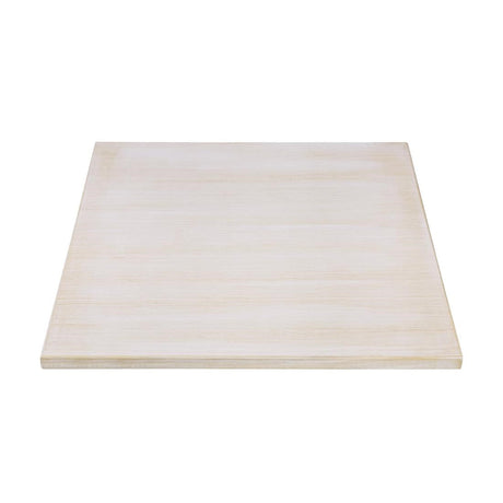 Bolero Pre-drilled Square Table Top Vintage White 700mm JD Catering Equipment Solutions Ltd