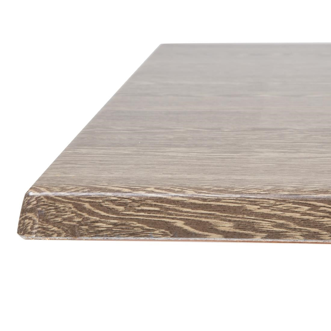 Bolero Pre-drilled Square Table Top Wenge Grain 700mm JD Catering Equipment Solutions Ltd