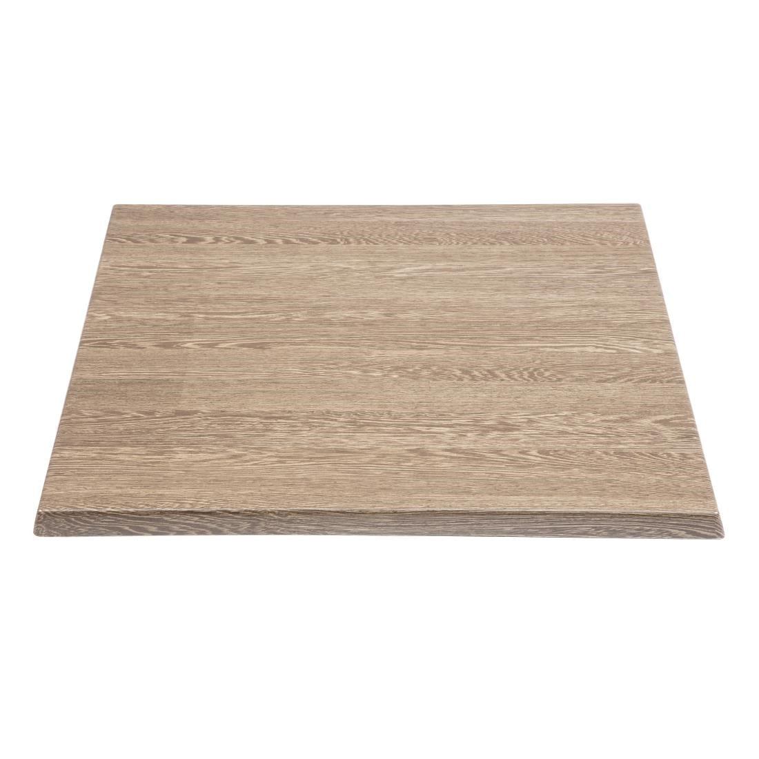 Bolero Pre-drilled Square Table Top Wenge Grain 700mm JD Catering Equipment Solutions Ltd