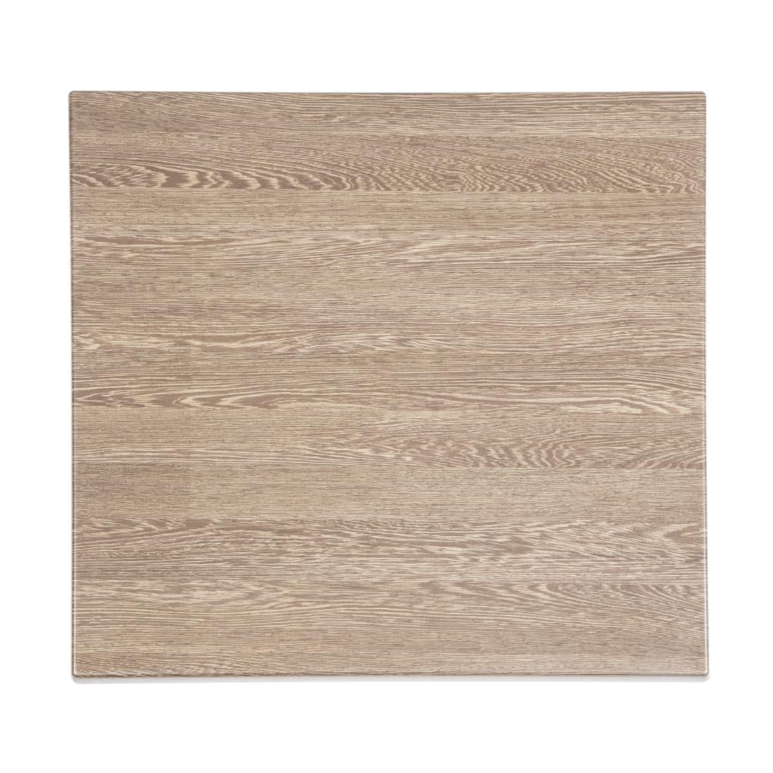 Bolero Pre-drilled Square Table Top Wenge Grain 700mm JD Catering Equipment Solutions Ltd