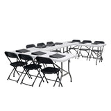 Bolero Rectangular Centre Folding Table White (Single) JD Catering Equipment Solutions Ltd