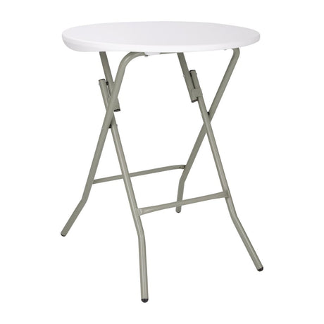 Bolero Round Folding Table White 600mm (Single) JD Catering Equipment Solutions Ltd