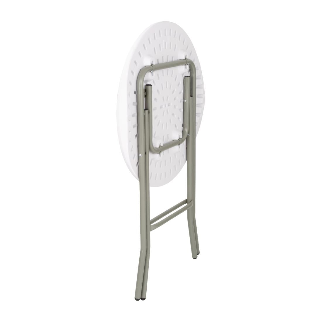 Bolero Round Folding Table White 600mm (Single) JD Catering Equipment Solutions Ltd