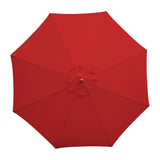 Bolero Round Parasol 2.5m Diameter Red JD Catering Equipment Solutions Ltd