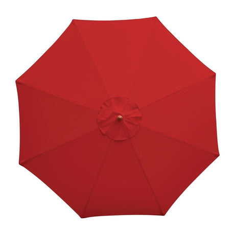 Bolero Round Parasol 2.5m Diameter Red JD Catering Equipment Solutions Ltd