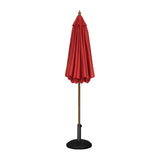 Bolero Round Parasol 2.5m Diameter Red JD Catering Equipment Solutions Ltd