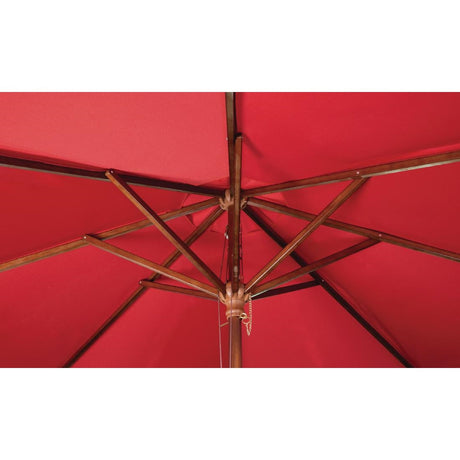 Bolero Round Parasol 2.5m Diameter Red JD Catering Equipment Solutions Ltd