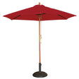 Bolero Round Parasol 2.5m Diameter Red JD Catering Equipment Solutions Ltd