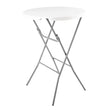 Bolero Round Poseur Folding Table White 800mm (Single) JD Catering Equipment Solutions Ltd