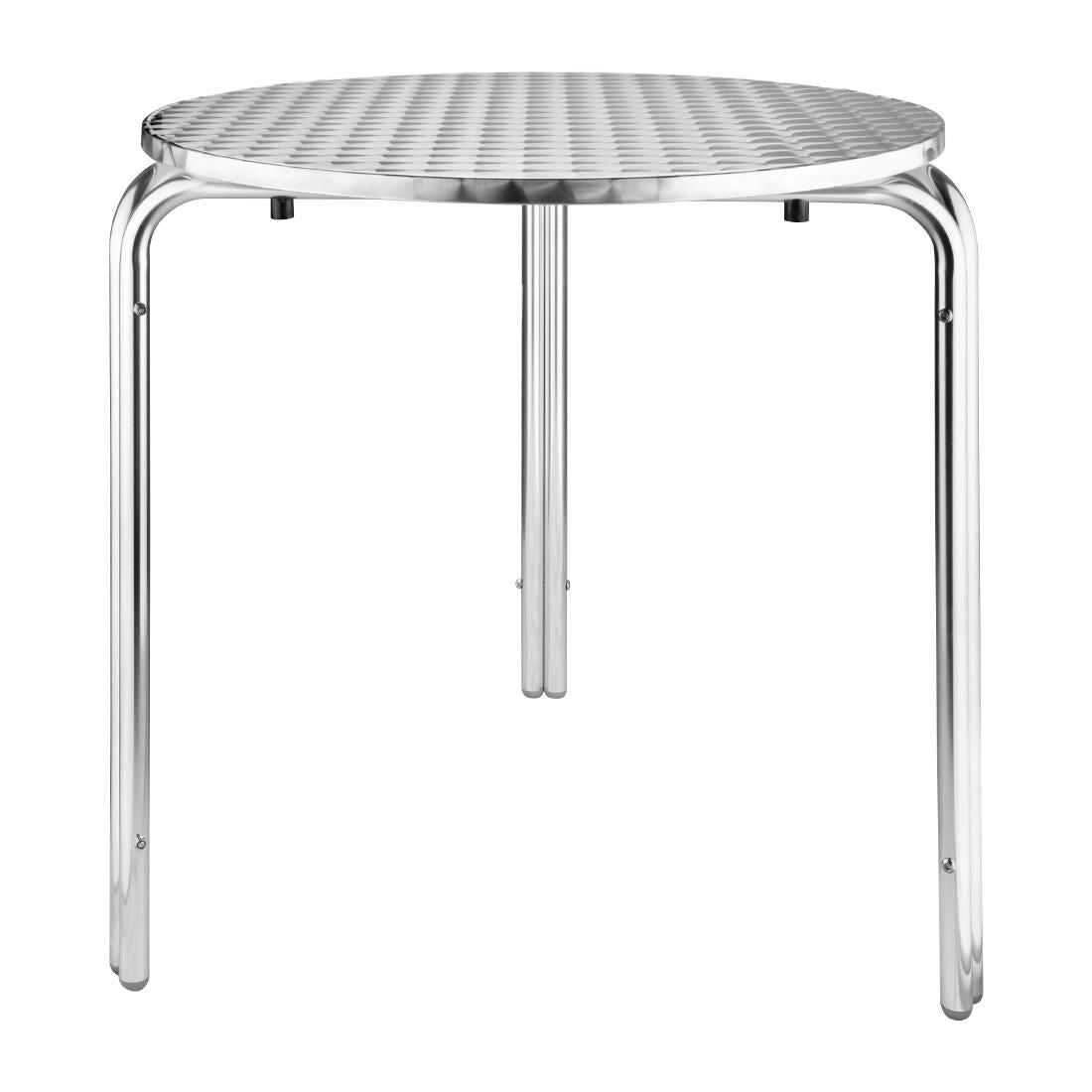 Bolero Round Stainless Steel Bistro Table 700mm (Single) JD Catering Equipment Solutions Ltd