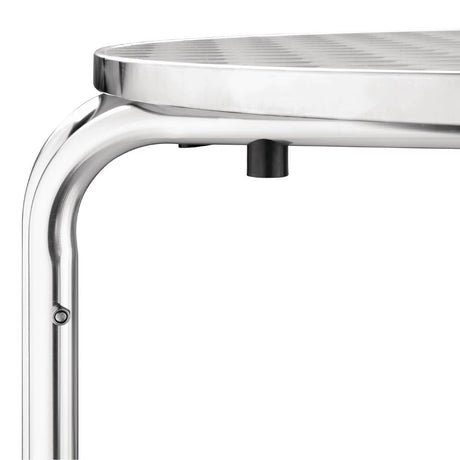 Bolero Round Stainless Steel Bistro Table 700mm (Single) JD Catering Equipment Solutions Ltd