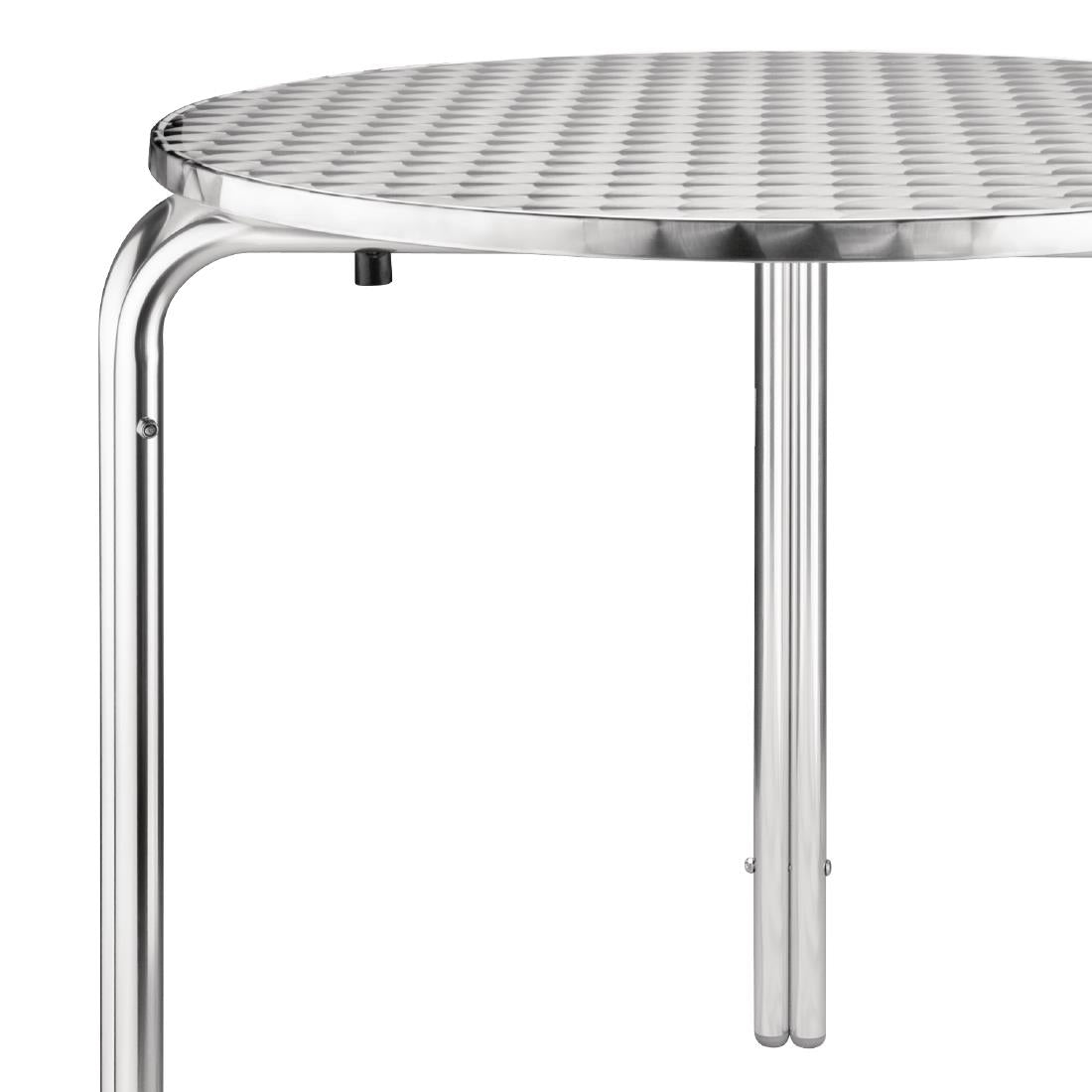 Bolero Round Stainless Steel Bistro Table 700mm (Single) JD Catering Equipment Solutions Ltd