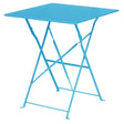 Bolero Seaside Blue Pavement Style Steel Table Square 600mm JD Catering Equipment Solutions Ltd