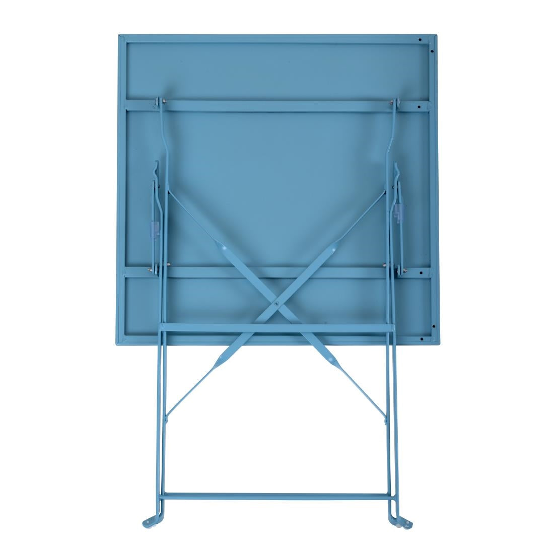 Bolero Seaside Blue Pavement Style Steel Table Square 600mm JD Catering Equipment Solutions Ltd