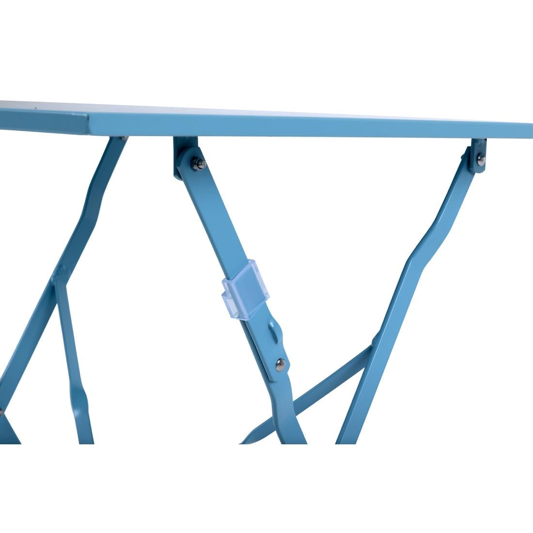 Bolero Seaside Blue Pavement Style Steel Table Square 600mm JD Catering Equipment Solutions Ltd