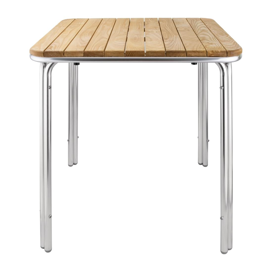 Bolero Square Ash and Aluminium Table 700mm JD Catering Equipment Solutions Ltd