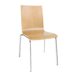 Bolero Square Back Sidechair (Natural Finish) (Pack 4) GR342 JD Catering Equipment Solutions Ltd