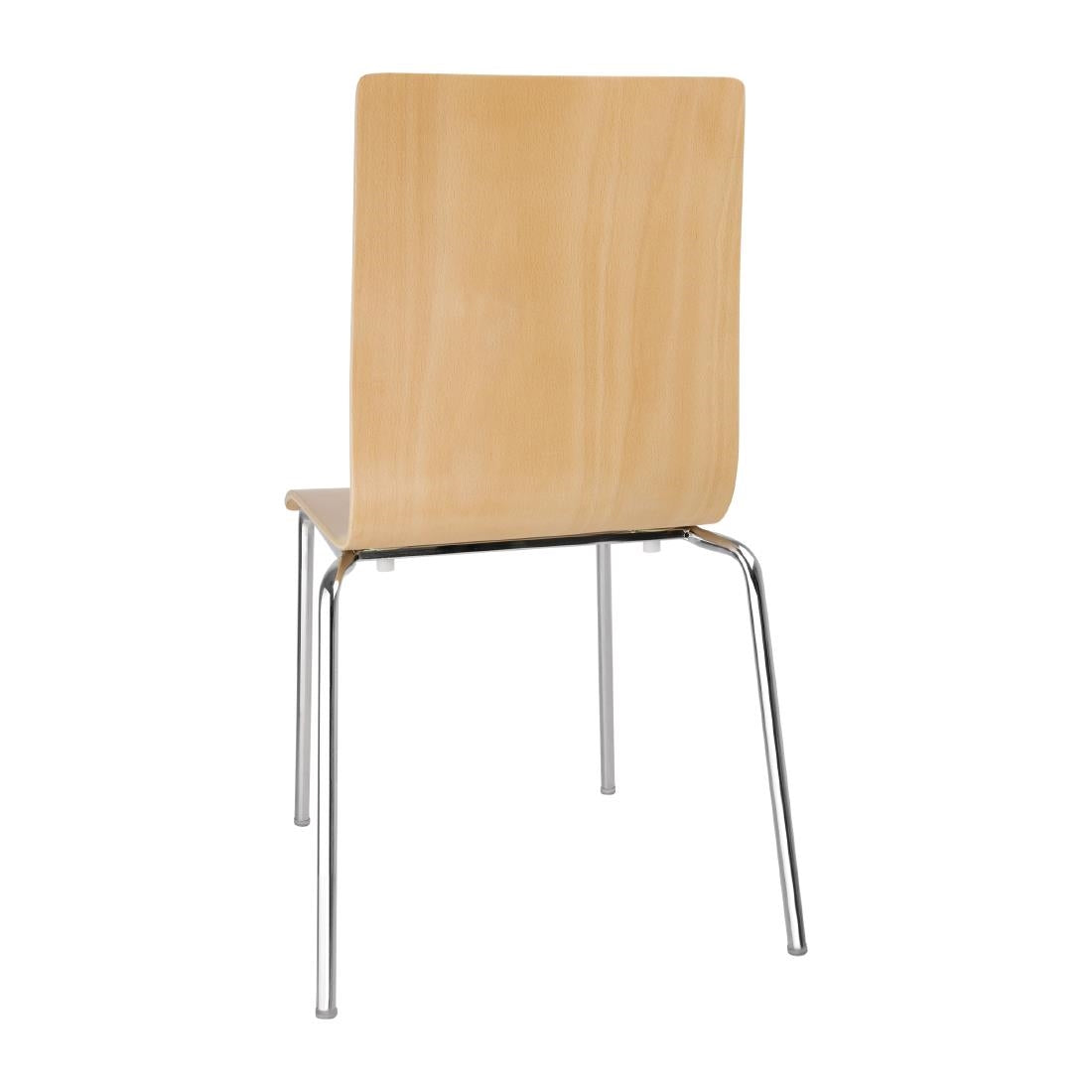 Bolero Square Back Sidechair (Natural Finish) (Pack 4) GR342 JD Catering Equipment Solutions Ltd